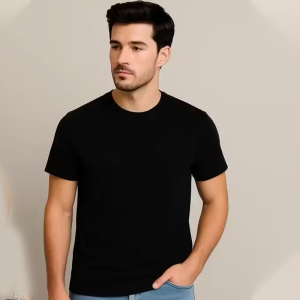 Cotton T Shirt for Men Black