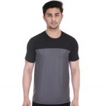 Men's Regular Solid Fit T-Shirt Haf Sleeves Polyester Round Neck T-Shirt